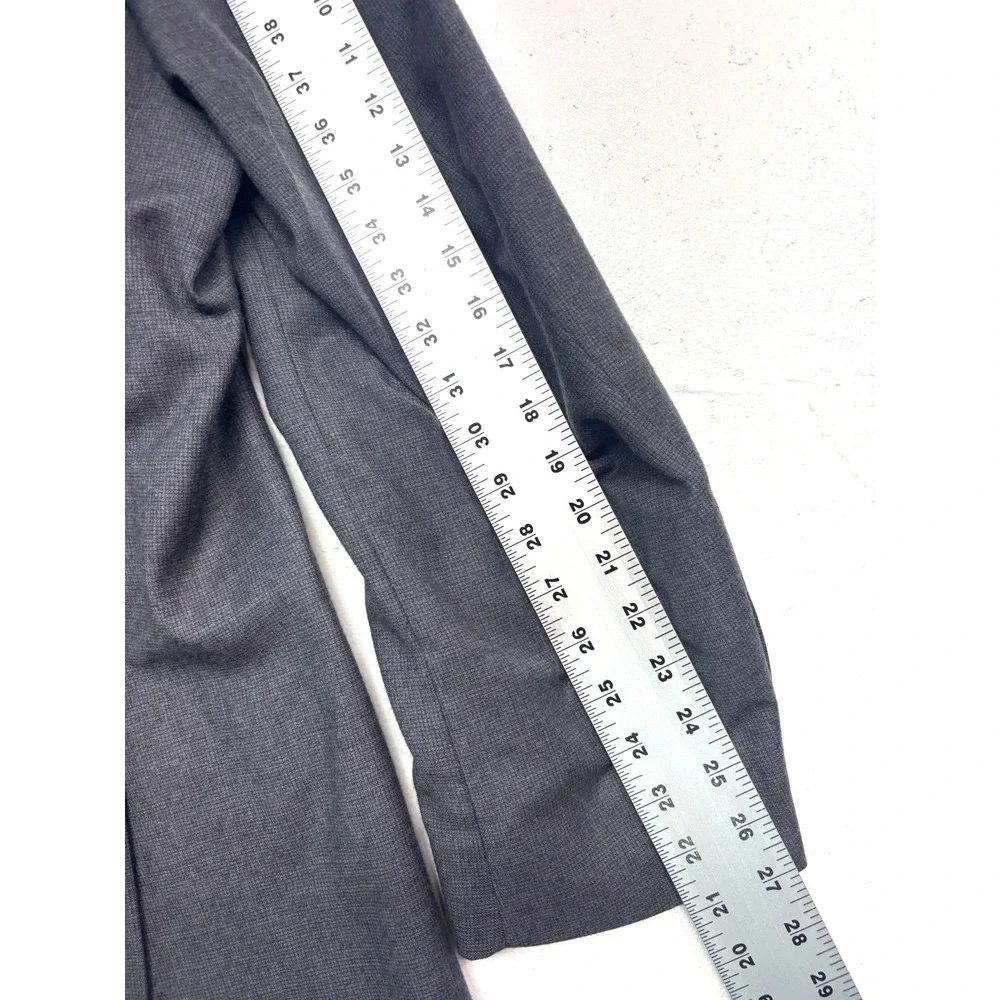 Jos A Bank 52L 42x32 Gray Micro Check Pant Suit Lightweight Flannel Signature